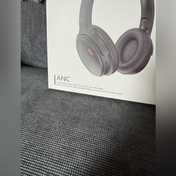 AMBW Wireless Headphones ANC Over Ear Bluetooth‎ Headset Black - Picture 4 of 5